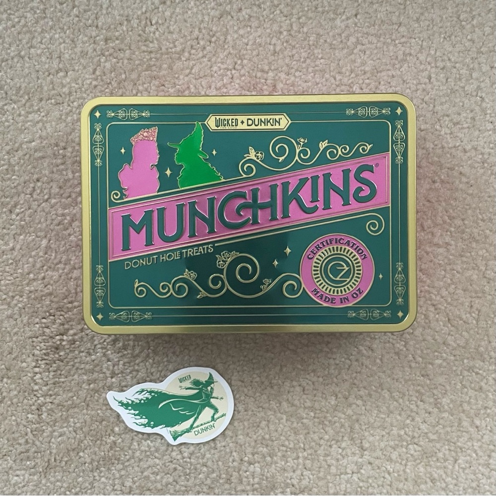 Dunkin’ Wicked For Good Munchkins Metal Tin
